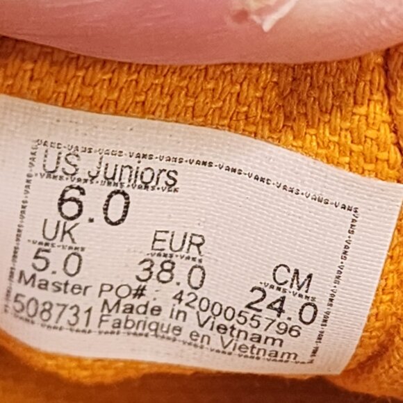 Vans Unisex Tie-Dye Canvas Sneakers Size 6 - Picture 7 of 7